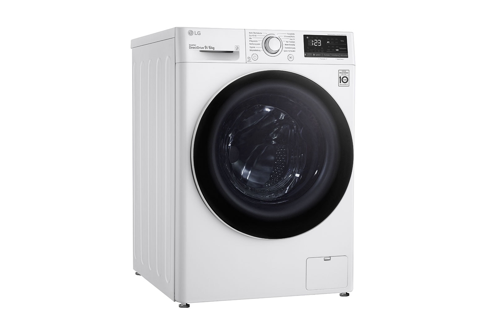 LG Waschtrockner mit  | Energieeffizienzklasse E |  9 kg Waschen | 6 kg Trocknen | Weiß mit weißem Bullaugenring | F14WD96EN0B, F14WD96EN0B