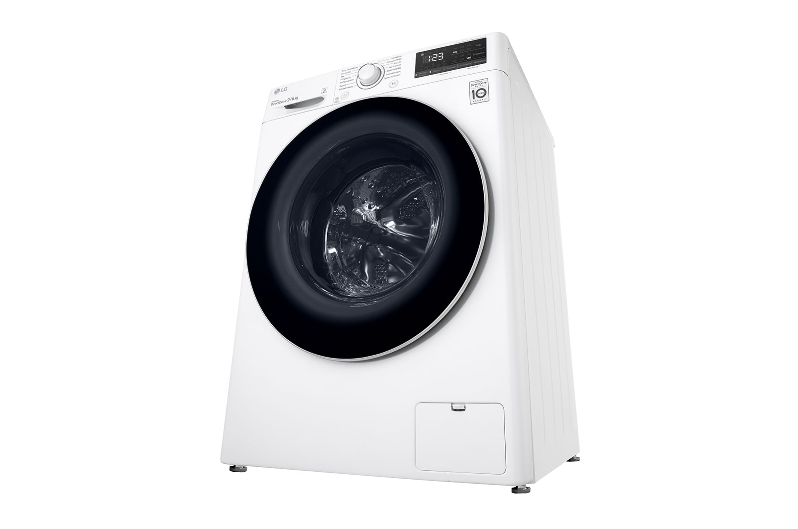 LG Waschtrockner mit  | Energieeffizienzklasse E |  9 kg Waschen | 6 kg Trocknen | Weiß mit weißem Bullaugenring | F14WD96EN0B, F14WD96EN0B