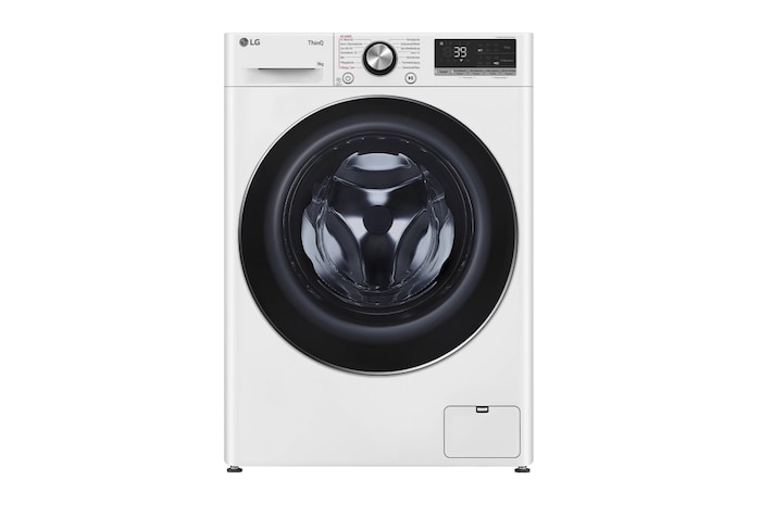 LG Waschmaschine (9 kg, 1.360 U./Min., EEK A -10%*) mit Chrom-Bullaugenring | F4WR7092, F4WR7092