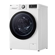 LG Waschmaschine mit 9 kg Kapazität | Energieeffizienzklasse A | 1360 U./Min. | Weiß mit Chrom-Bullaugenring | F4WR7092, F4WR7092
