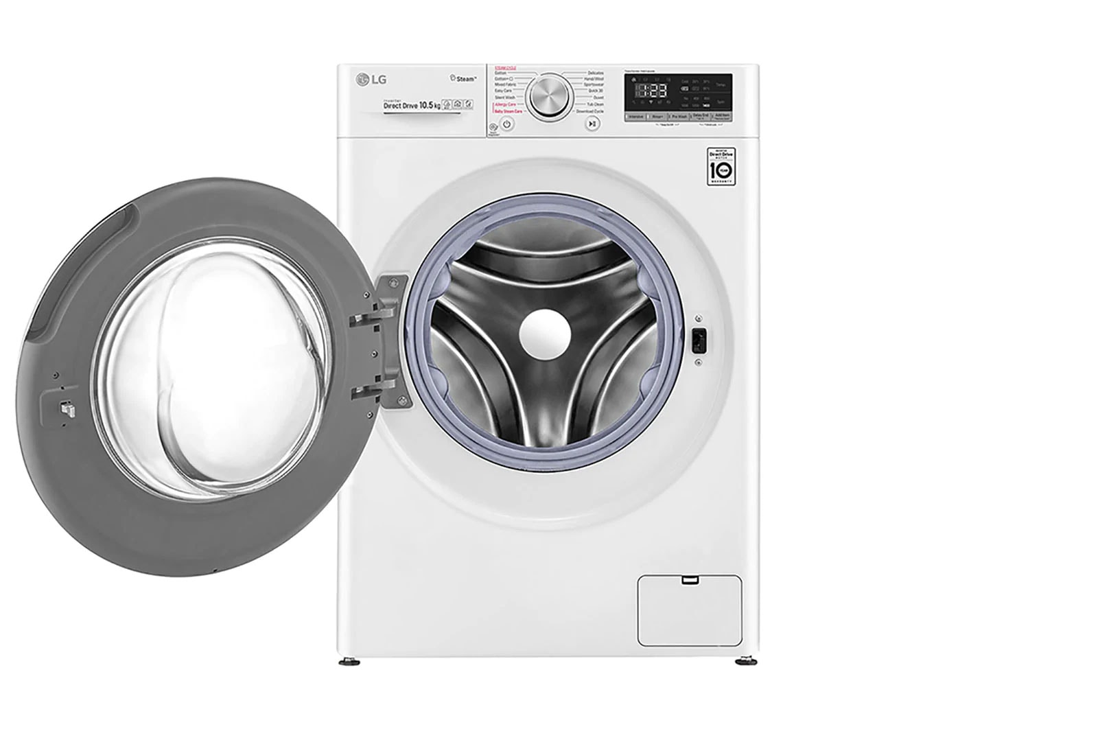 LG Waschmaschine | 10,5 kg | Energieeffizienzklasse B | AI DD® | Steam | TurboWash® | ThinQ®, F4WV510S0E