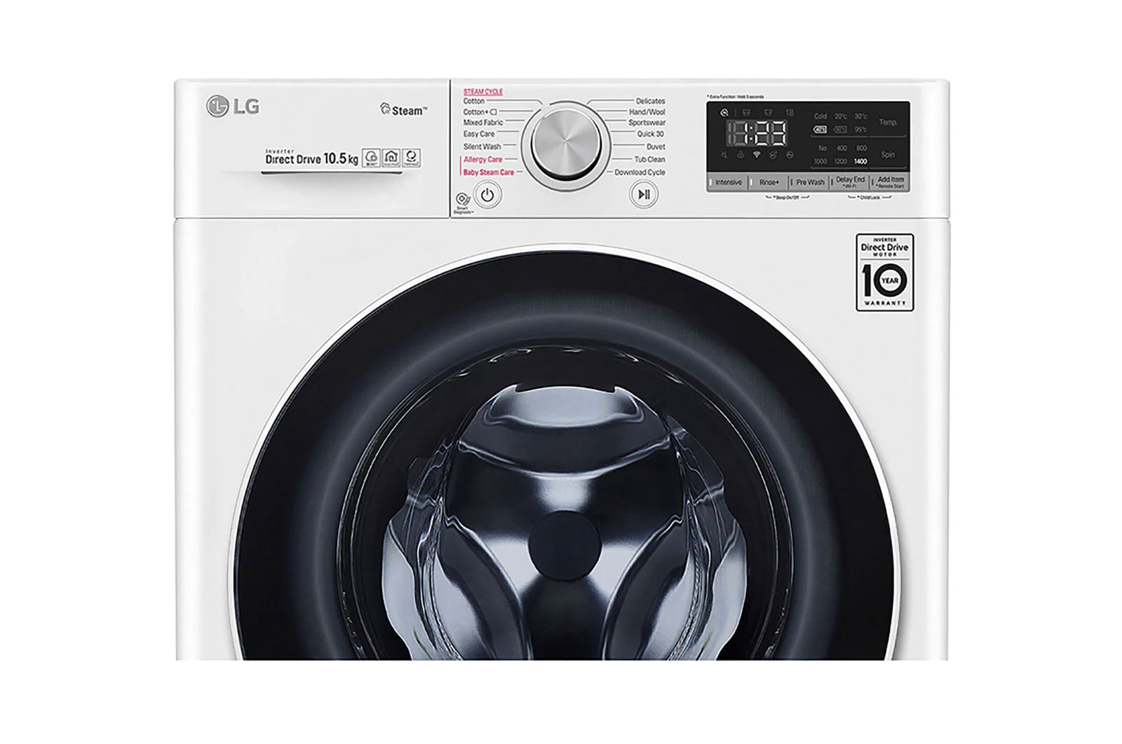 LG Waschmaschine | 10,5 kg | Energieeffizienzklasse B | AI DD® | Steam | TurboWash® | ThinQ®, F4WV510S0E