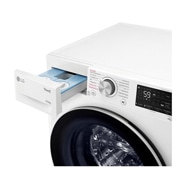 LG Waschmaschine mit 10,5 kg Kapazität | Energieeffizienzklasse A | 1.400 U./Min. | Weiß | F4WV75X1, F4WV75X1