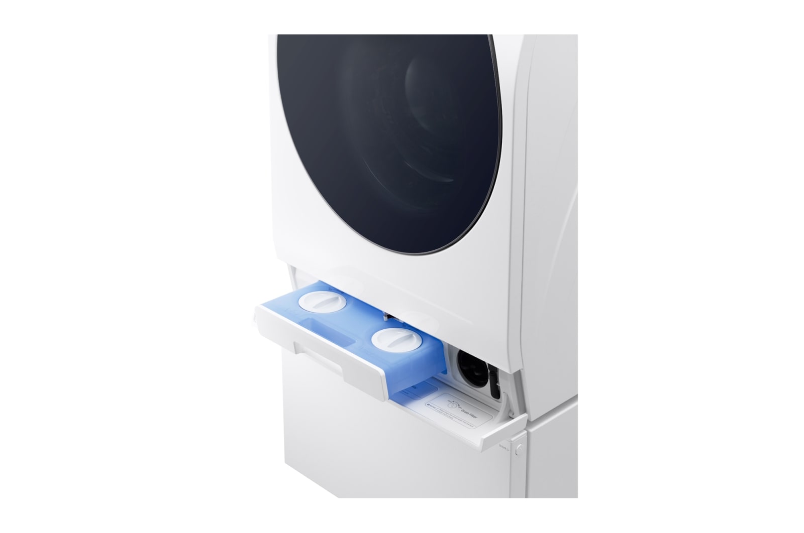 LG SIGNATURE TWINWash™ Waschtrockner | 12 kg + 2 kg Waschen | 7 kg Trocknen | SpaSteam™ | Inverter DirectDrive™ | SmartThinQ™, LSWD100W