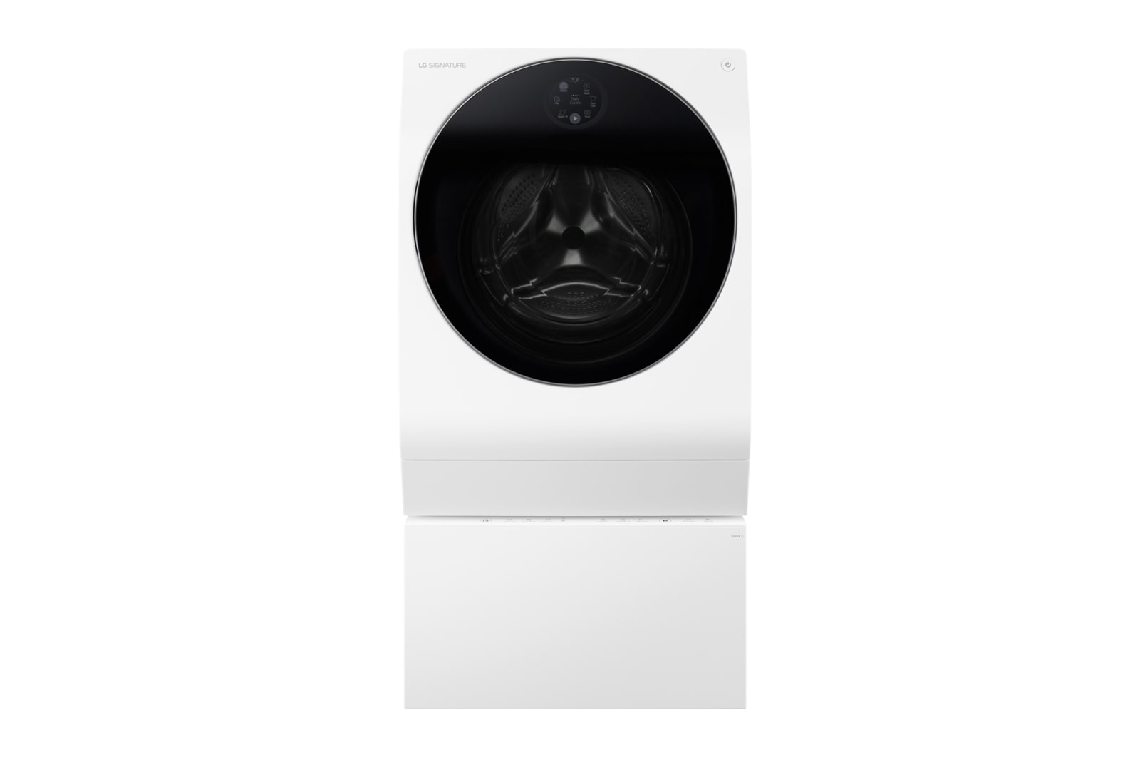 LG SIGNATURE TWINWash™ Waschtrockner | 12 kg + 2 kg Waschen | 7 kg Trocknen | SpaSteam™ | Inverter DirectDrive™ | SmartThinQ™, LSWD100W