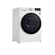 LG Waschtrockner mit 1.400 U./Min. | Energieeffizienzklasse E | 8 kg Waschen | 6 kg Trocknen | Weiß mit weißem Bullaugenring | V4WD860B, V4WD860B