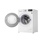 LG Waschtrockner mit 1.400 U./Min. | Energieeffizienzklasse E | 8 kg Waschen | 6 kg Trocknen | Weiß mit weißem Bullaugenring | V4WD860B, V4WD860B