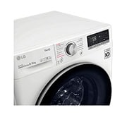 LG Waschtrockner mit 1.400 U./Min. | Energieeffizienzklasse E | 8 kg Waschen | 6 kg Trocknen | Weiß mit weißem Bullaugenring | V4WD860B, V4WD860B