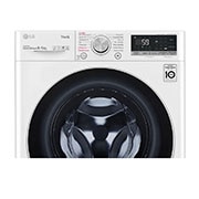 LG Waschtrockner mit 1.400 U./Min. | Energieeffizienzklasse E | 8 kg Waschen | 6 kg Trocknen | Weiß mit weißem Bullaugenring | V4WD860B, V4WD860B
