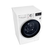 LG Waschtrockner mit 1.400 U./Min. | Energieeffizienzklasse E | 8 kg Waschen | 6 kg Trocknen | Weiß mit weißem Bullaugenring | V4WD860B, V4WD860B