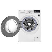 LG Waschtrockner mit 1.400 U./Min. | Energieeffizienzklasse E | 8 kg Waschen | 6 kg Trocknen |  Weiß mit silbernem Bullaugenring  | V4WD86S1B, V4WD86S1B
