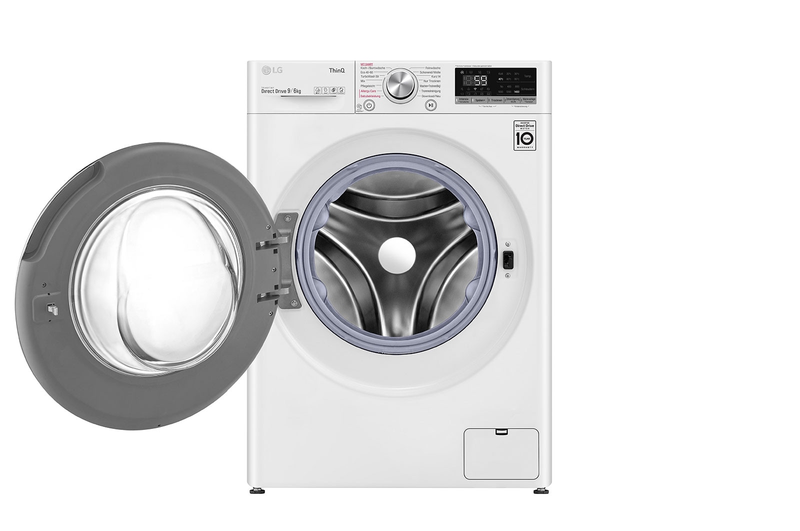 LG Waschtrockner Weiß (9 kg / 6 kg, 1.400 U./Min.) mit AI DD® | V5WD961, V5WD961