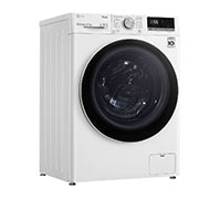 LG Waschtrockner mit 1.400 U./Min. | 9 kg Waschen | 6 kg Trocknen | Weiß mit weißem Bullaugenring | V5WD96TW0, V5WD96TW0