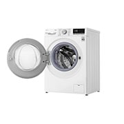 LG Waschtrockner mit 1.400 U./Min. | 9 kg Waschen | 6 kg Trocknen | Weiß mit weißem Bullaugenring | V5WD96TW0, V5WD96TW0