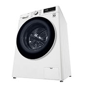 LG Waschtrockner mit 1.400 U./Min. | 9 kg Waschen | 6 kg Trocknen | Weiß mit weißem Bullaugenring | V5WD96TW0, V5WD96TW0