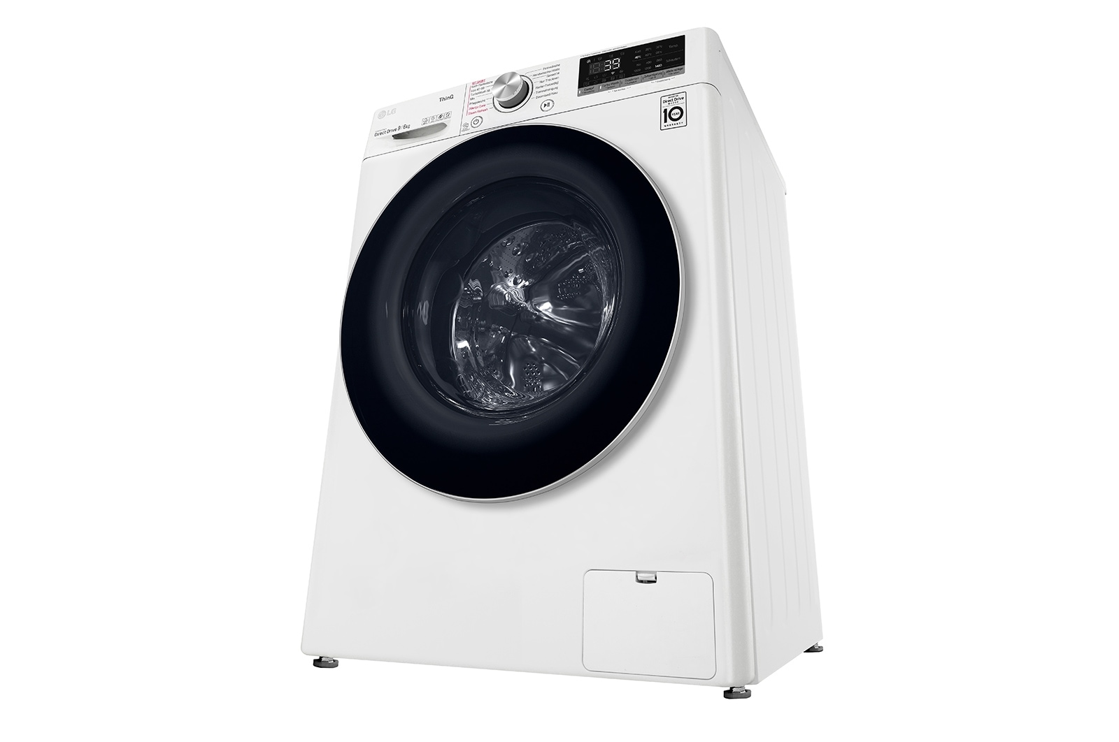 LG Waschtrockner Weiß (9 kg / 6 kg, 1.400 U./Min.) mit AI DD®, Steam & TurboWash® 360° | V7WD906A, V7WD906A