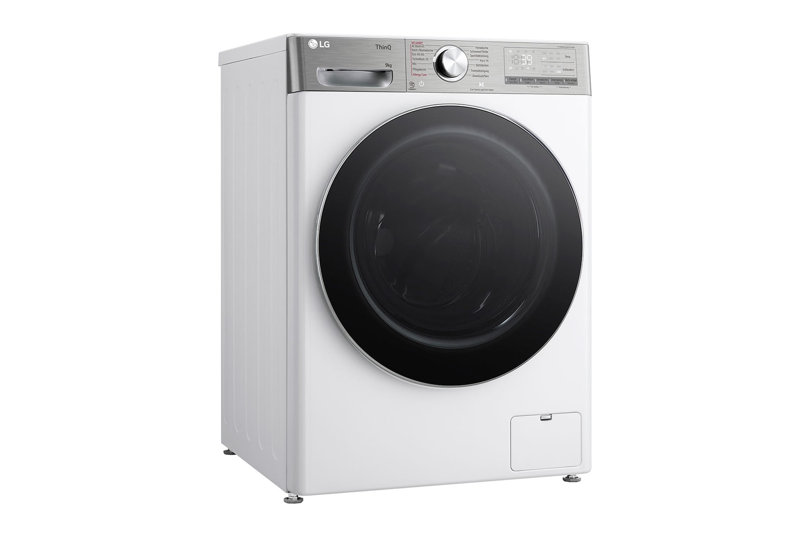 LG Waschmaschine Weiß (EEK A-40%, 9 kg, 1.360 U./Min.) mit Steam & TurboWash® 360 | F4WR9592E, F4WR9592E