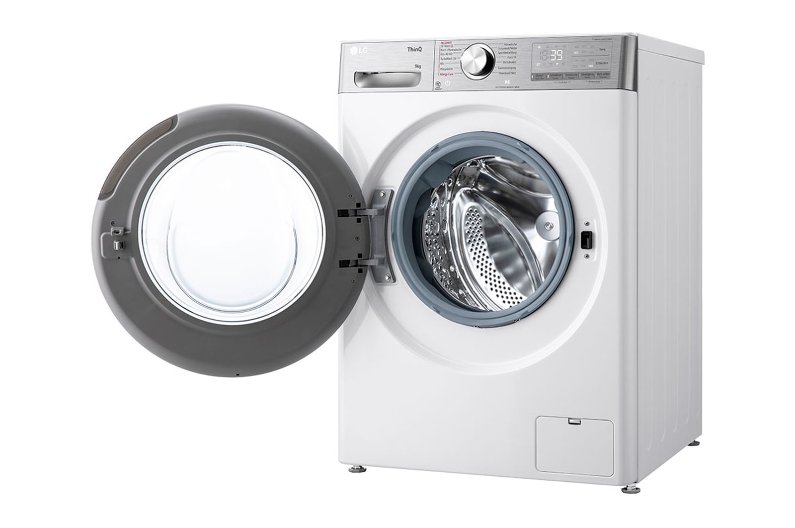 LG Waschmaschine Weiß (EEK A-40%, 9 kg, 1.360 U./Min.) mit Steam & TurboWash® 360 | F4WR9592E, F4WR9592E