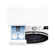 LG Waschtrockner mit 1400 U/Min. | 9 kg Waschen | 6 kg Trocknen | Weiß mit Chrome Bullaugenring | V7WD96AT2, V7WD96AT2