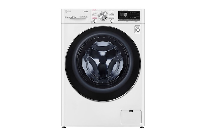 LG Waschtrockner Weiß (E/A, 9 kg / 6 kg, 1.360 U./Min.) mit Steam & TurboWash® 360° | V7WD96H1A, V7WD96H1A