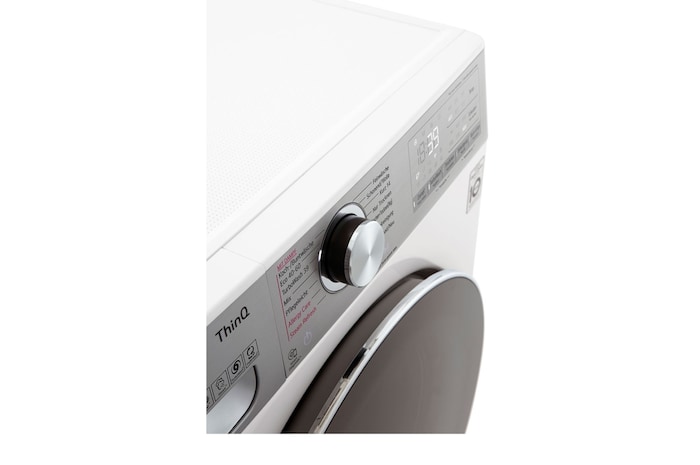 LG Waschtrockner Weiß (EEK E/A, 12 kg / 8 kg, 1.360 U./Min.) mit Steam & TurboWash® 360° | V9WD128H2, V9WD128H2