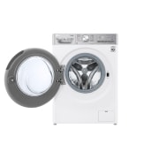 LG Waschtrockner mit 1400 U/Min. | 12 kg Waschen | 8 kg Trocknen | Weiß mit Chrome Bullaugenring | V9WD128H2, V9WD128H2