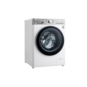 LG Waschtrockner mit 1400 U/Min. | 12 kg Waschen | 8 kg Trocknen | Weiß mit Chrome Bullaugenring | V9WD128H2, V9WD128H2