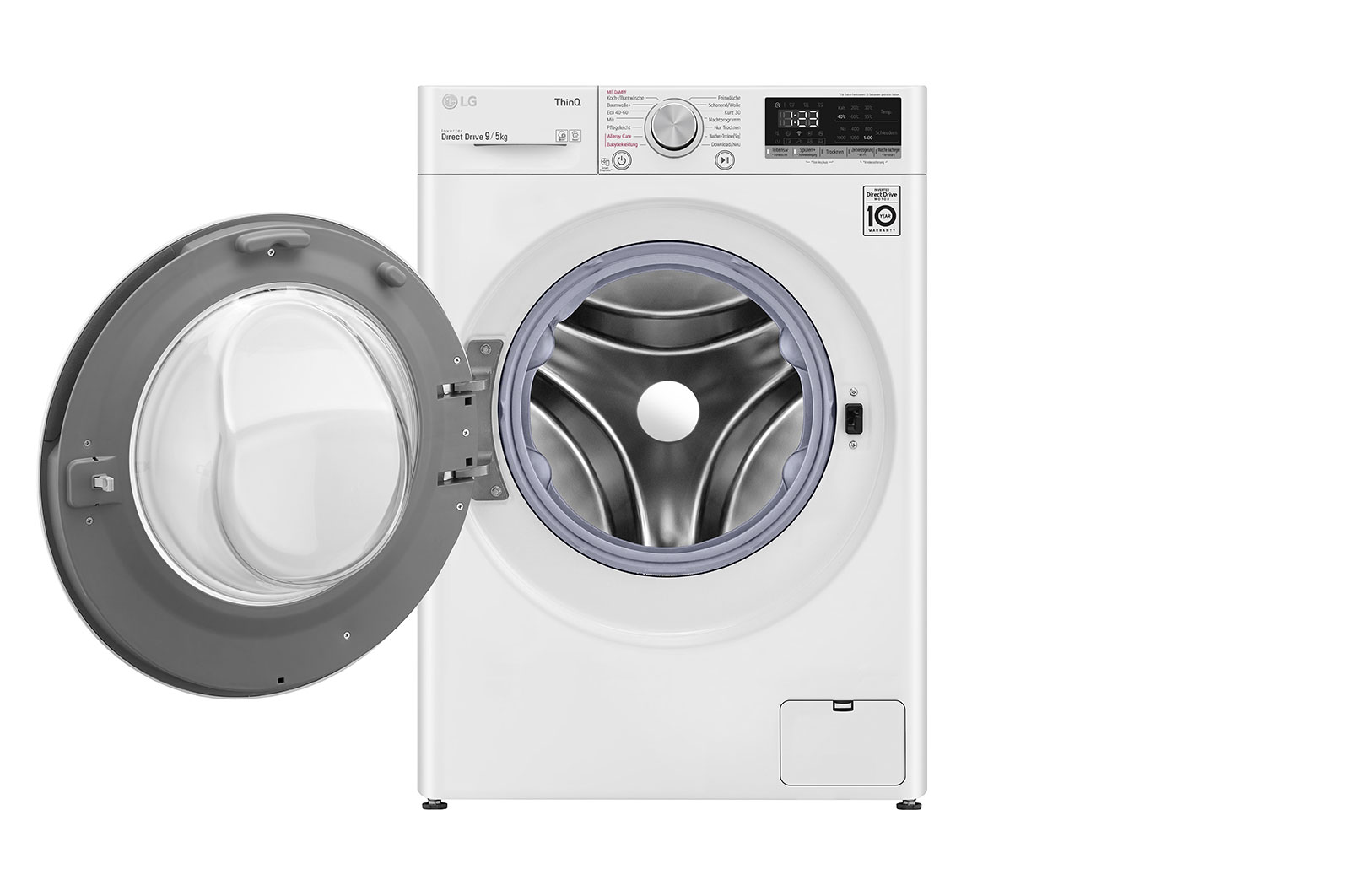 LG Waschtrockner | 1.400 U./Min. | 9 kg Waschen/ 5kg Trocknen | AI DD® | Steam, VT4WD950