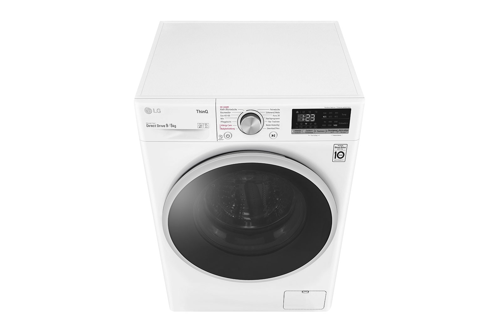 LG Waschtrockner | 1.400 U./Min. | 9 kg Waschen/ 5kg Trocknen | AI DD® | Steam, VT4WD950