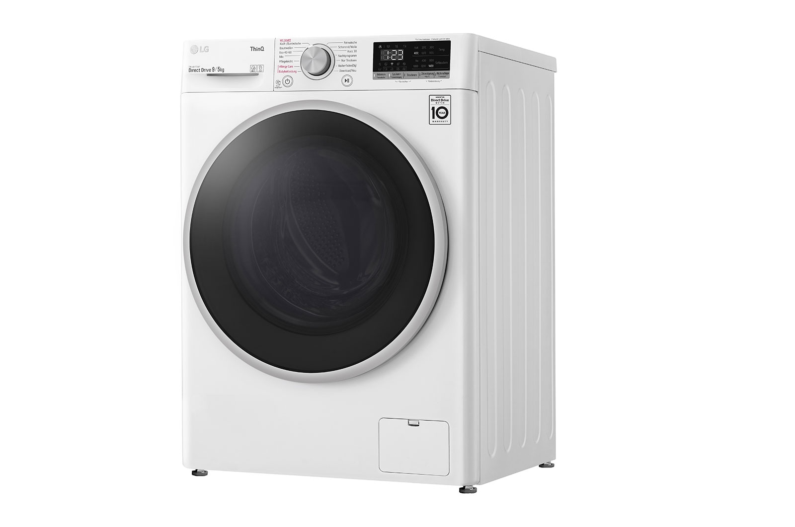 LG Waschtrockner | 1.400 U./Min. | 9 kg Waschen/ 5kg Trocknen | AI DD® | Steam, VT4WD950