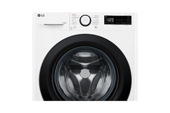 LG Waschtrockner Weiß (EEK D/A, 9 kg / 6 kg, 1.360 U./Min.) mit Steam & TurboWash® 360° | W4WR42966, W4WR42966