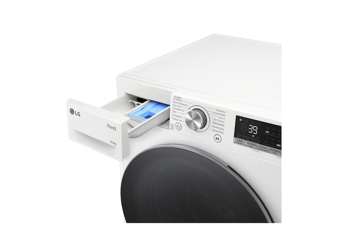LG Waschtrockner Weiß (D/A, 9 kg / 6 kg, 1.360 U./Min.) mit Steam & TurboWash® 360° | W4WR70961, W4WR70961-001