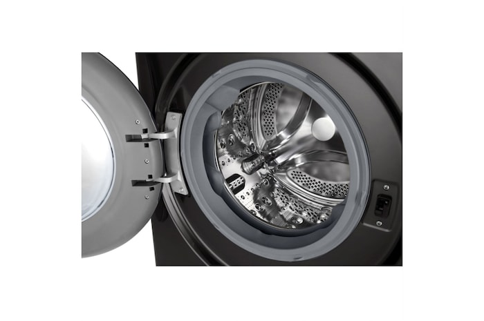 LG Waschtrockner Schwarz (D/A, 9 kg / 6 kg, 1.360 U./Min.) mit Steam & TurboWash® 360° | W4WR7096YB, W4WR7096YB