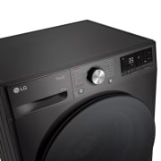 LG  Waschtrockner Schwarz (D/A, 9 kg / 6 kg, 1.360 U./Min.) mit Steam & TurboWash® 360° | W4WR7096YB, W4WR7096YB