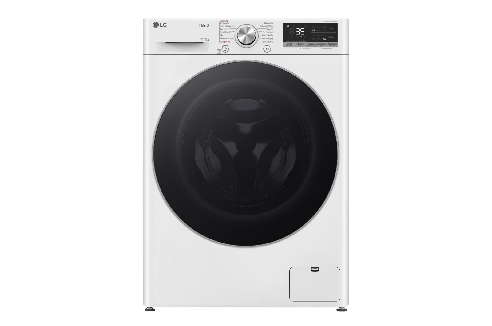 LG  Waschtrockner Weiß (D/A, 11 kg / 6 kg, 1.360 U./Min.) mit Steam & TurboWash® 360° | W4WR70E61, W4WR70E61