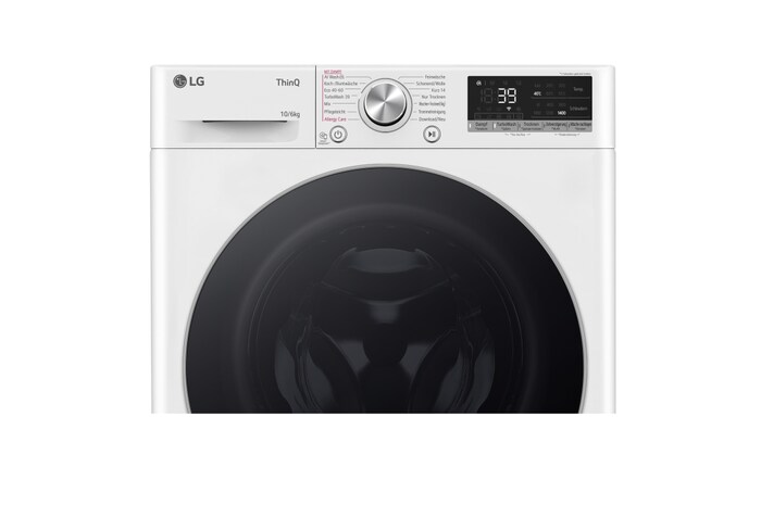 LG Waschtrockner Weiß (D/A, 10 kg / 6 kg, 1.360 U./Min.) mit Steam & TurboWash® 360° | W4WR70X61, W4WR70X61