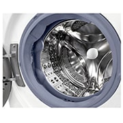 LG Waschtrockner mit 1.400 U./Min. | Energieeffizienzklasse E | 9 kg Waschen | 6 kg Trocknen | Weiß mit silbernem Bullaugenring | W4WV90961C, W4WV90961C