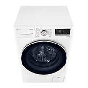 LG Waschtrockner mit 1.400 U./Min. | Energieeffizienzklasse E | 9 kg Waschen | 6 kg Trocknen | Weiß mit silbernem Bullaugenring | W4WV90961C, W4WV90961C