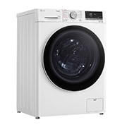 LG Waschtrockner mit 1.400 U./Min. | Energieeffizienzklasse E | 9 kg Waschen | 6 kg Trocknen | Weiß mit silbernem Bullaugenring | W4WV90961C, W4WV90961C