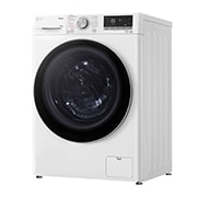 LG Waschtrockner mit 1.400 U./Min. | Energieeffizienzklasse E | 9 kg Waschen | 6 kg Trocknen | Weiß mit silbernem Bullaugenring | W4WV90961C, W4WV90961C