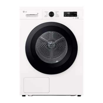 Vorderseite von Trockner Weiß (EEK C, 9 kg) mit Dual Inverter Wärmepumpentechnologie & selbstreinigendem Kondensator I RT90B3C RT90B3C