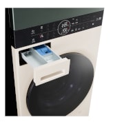 LG WashTower Weiß/Grün (Waschmaschine: EEK A, 12kg, 1350 U./Min.; Trockner: EEK C, 10kg) Waschmaschine & Trockner in einem Gerät I WT1210EGF, WT1210EGF