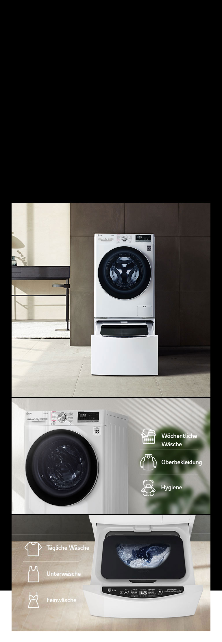 LG Waschtrockner mit AI DD® | V5WD961 | LG DE