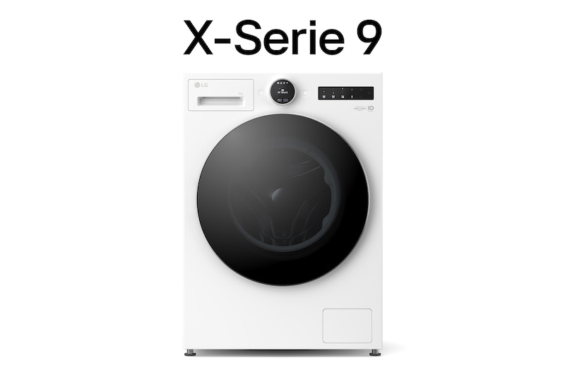 Vorderseite von Waschmaschine Weiß (EEK A-55%*, 9 kg, 1.350 U./Min.) mit AI DD® & TurboWash®360° | F4WX9092 F4WX9092