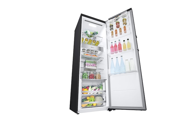 LG Freistehender Kühlschrank (EEK C, 386L, 186 cm hoch) mit 77 kWh/a & Inverter Linear Compressor® | GLM71MCCSX, GLM71MCCSX
