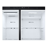 LG Side-by-Side mit Eis-, Crushed Ice- und Wasserspender | 638 Liter Kapazität | Festwasseranschluss | Essence Matte Black | GSJC40EPPE, GSJC40EPPE