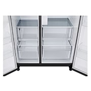 LG Side-by-Side mit Eis-, Crushed Ice- und Wasserspender | 638 Liter Kapazität | Festwasseranschluss | Essence Matte Black | GSJC40EPPE, GSJC40EPPE