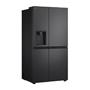 LG Side-by-Side mit Eis-, Crushed Ice- und Wasserspender | 638 Liter Kapazität | Festwasseranschluss | Essence Matte Black | GSJC40EPPE, GSJC40EPPE