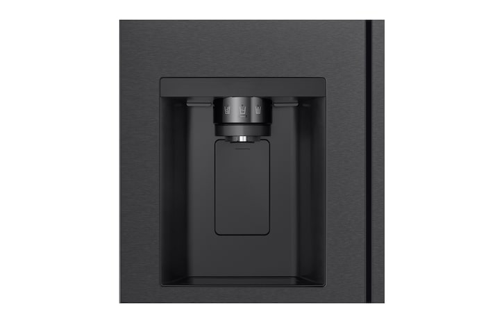 LG Side-by-Side mit Eis-, Crushed Ice- und Wasserspender | 638 Liter Kapazität | Festwasseranschluss | Metallic Black | GSJC40EPPE, GSJC40EPPE