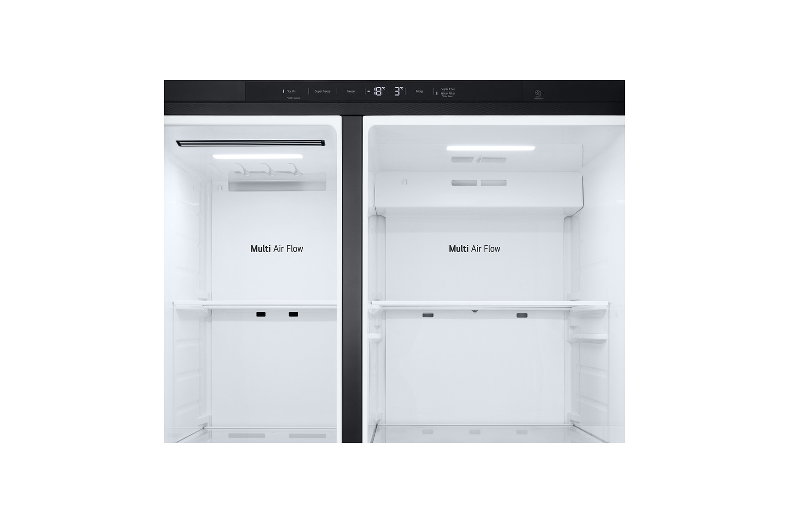 LG Side-by-Side mit Eis-, Crushed Ice- und Wasserspender | 638 Liter Kapazität | Festwasseranschluss | Metallic Black | GSJC40EPPE, GSJC40EPPE